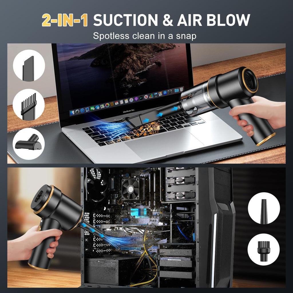 KMM Handheld Car Vacuum Cleaner, Hand Held Vacuum & Air Duster Jansha Store