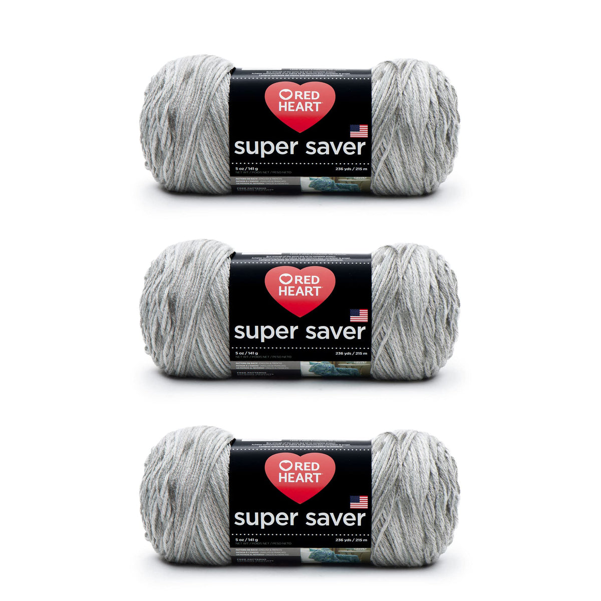 Red Heart Super Saver Yarn for Crocheting & Knitting, Medium Thyme, 3-Pack Jansha Store