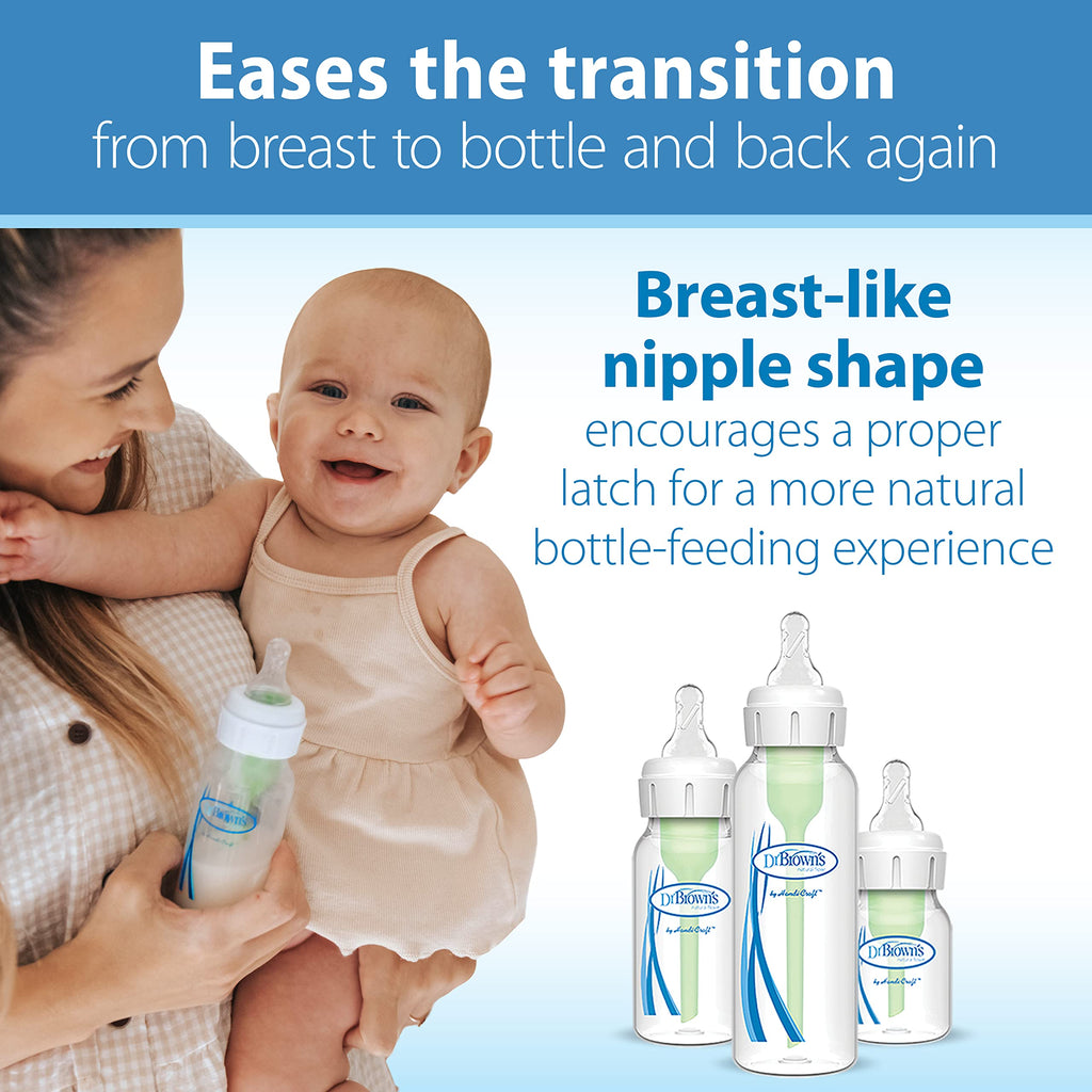 Dr. Brown’s Narrow Level 2 Medium Flow Nipple, 3m+, 6-Pack Jansha Store