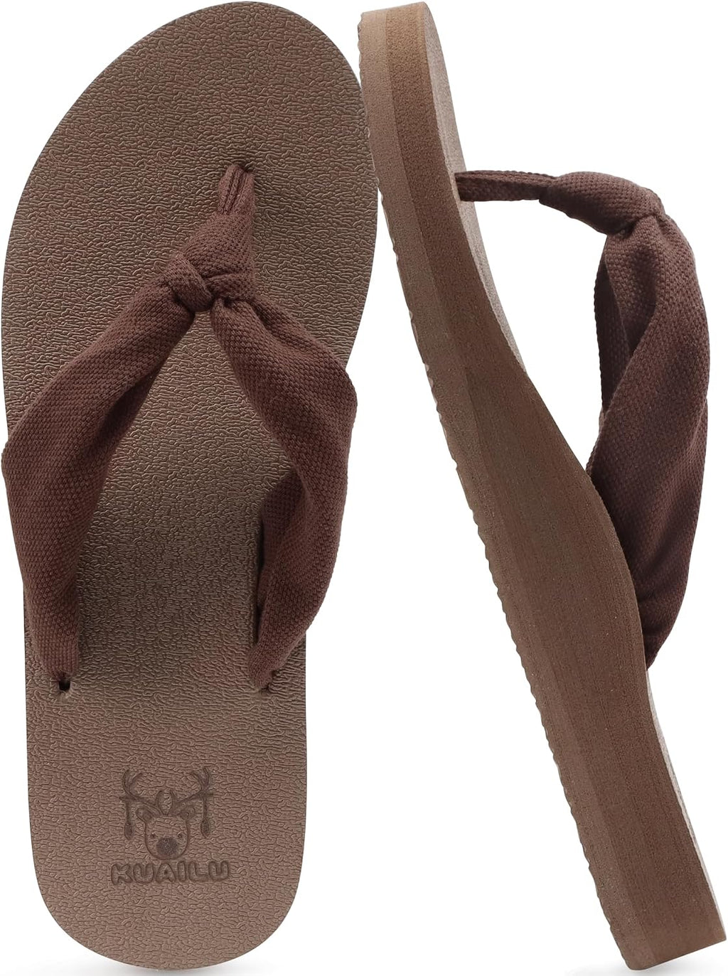 KuaiLu Flip Flops for Women with Arch Support Summer Beach Thong Sandals Jansha Store