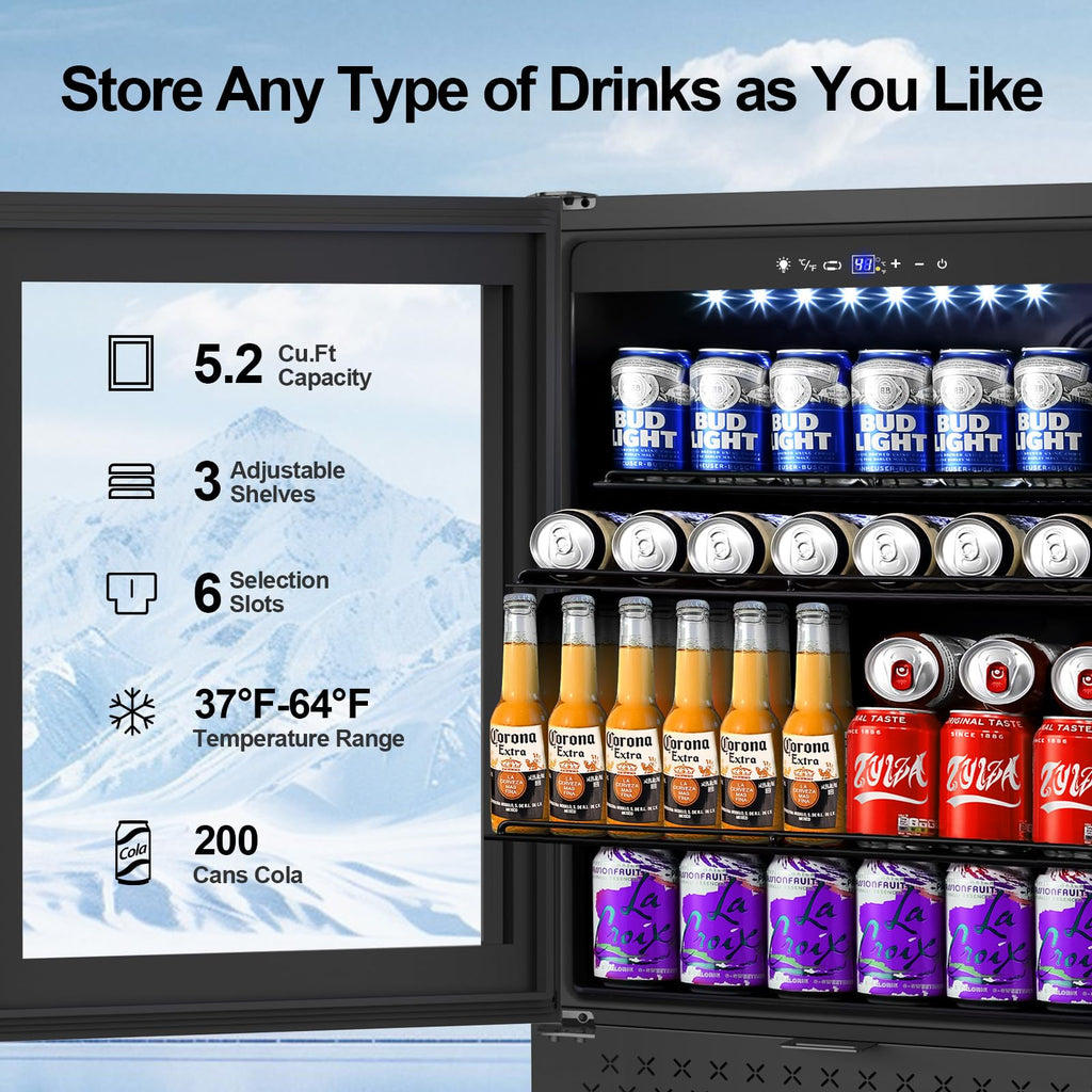 24 Inch Upgraded Dual Zone Wine and Beverage Refrigerator Cooler Jansha Store