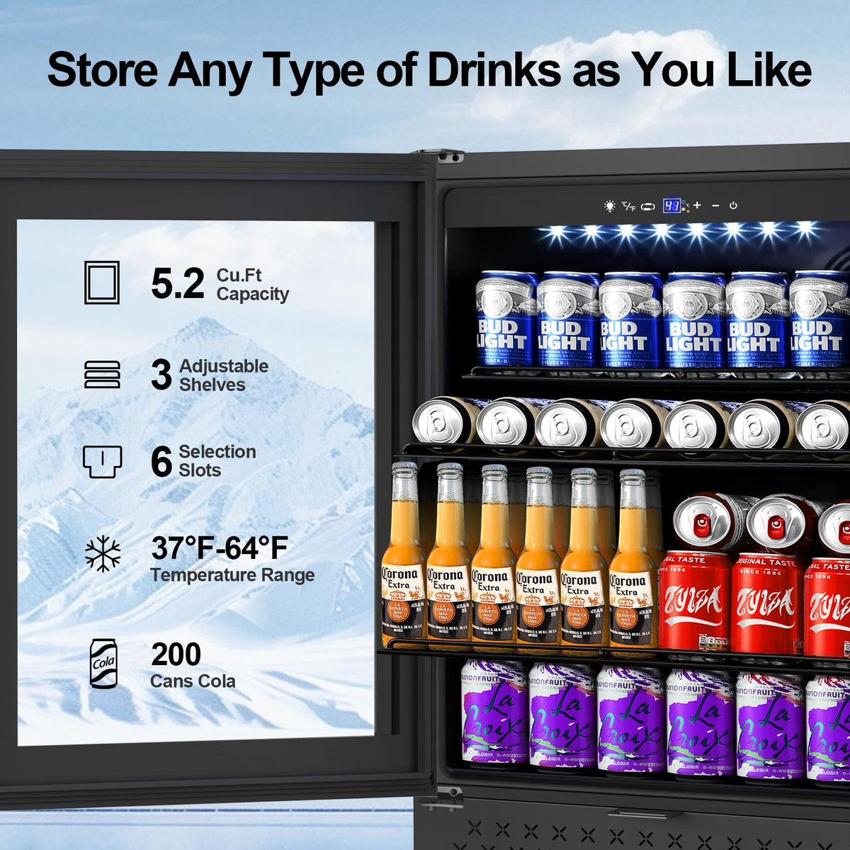 24 Inch Upgraded Dual Zone Wine and Beverage Refrigerator Cooler Jansha Store