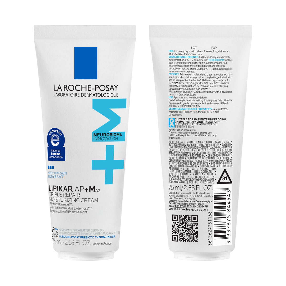 La Roche-Posay Lipikar AP+MAX Triple Repair Moisturizing Body Cream Jansha Store