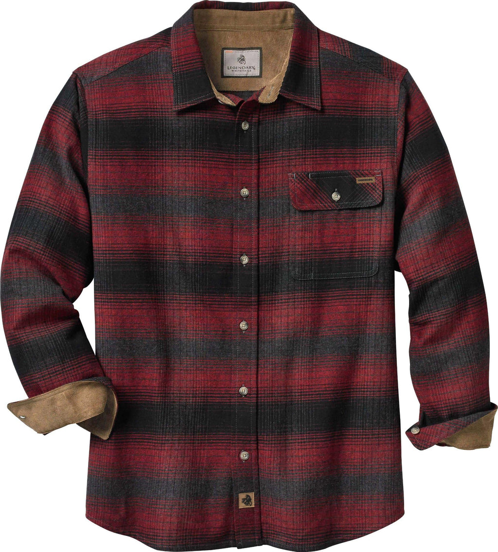 Legendary Whitetails Mens Flannel Long Sleeve Button Down 100% Cotton Shirt Jansha Store