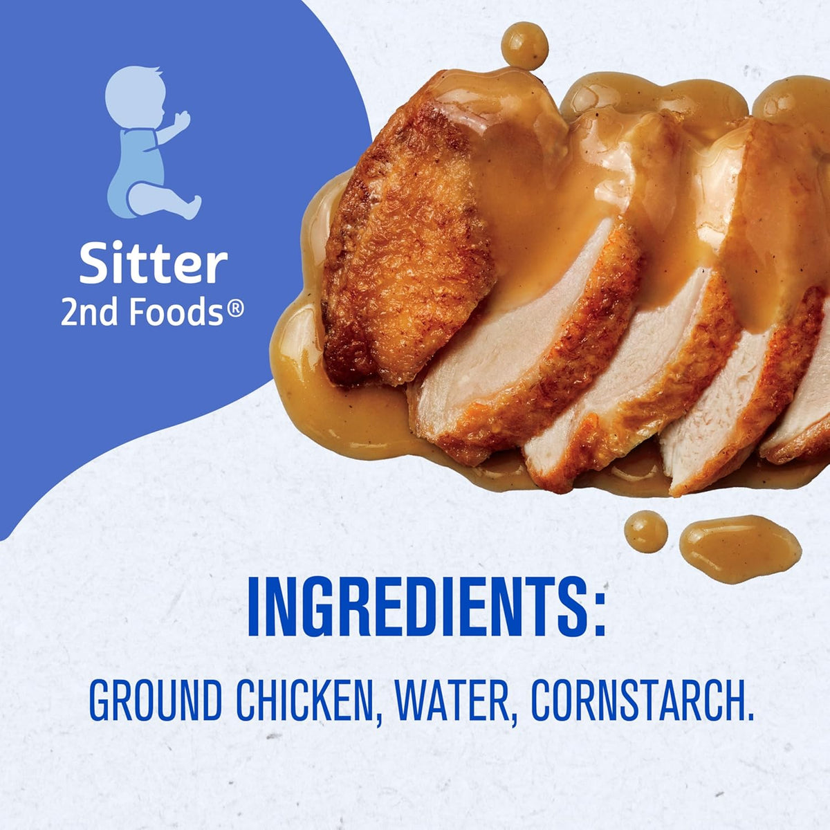 Gerber Stage 2 Chicken and Gravy Baby Food, 2.5 Oz, 10 Pack Jansha Store