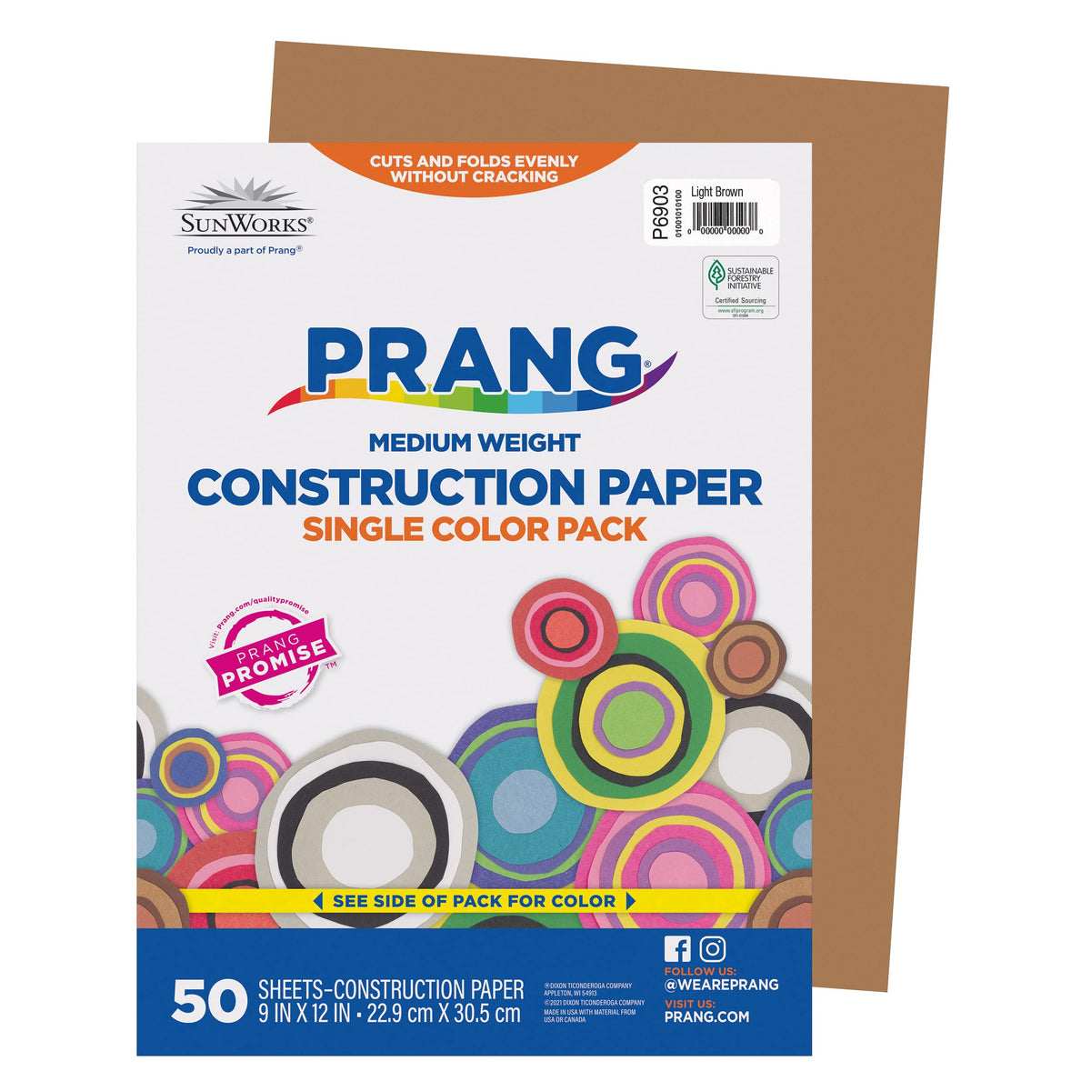 Prang (Formerly SunWorks) Construction Paper, Pink, 9" x 12", 50 Sheets Jansha Store