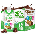 Orgain Organic Kids Dairy 8g Protein Shake, Chocolate, 8.25 oz, 12pk Jansha Store