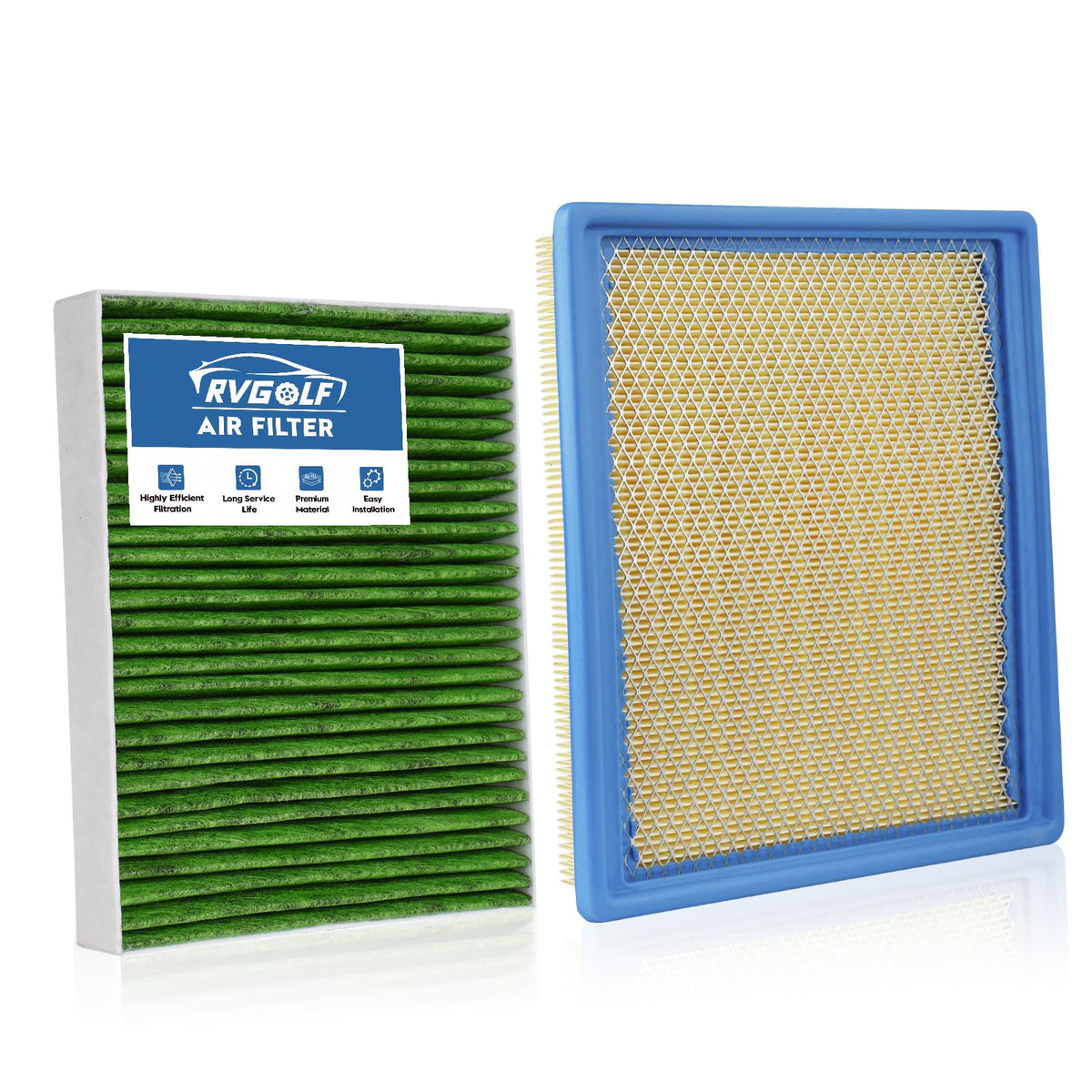 Not for Hybrid, Engine+Cabin Air Filter Fit 2015-2019 Sonata 2.4L (Gas) Jansha Store