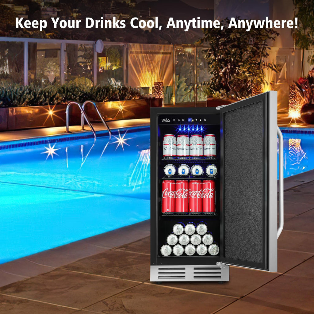 24 Inch Upgraded Dual Zone Wine and Beverage Refrigerator Cooler Jansha Store