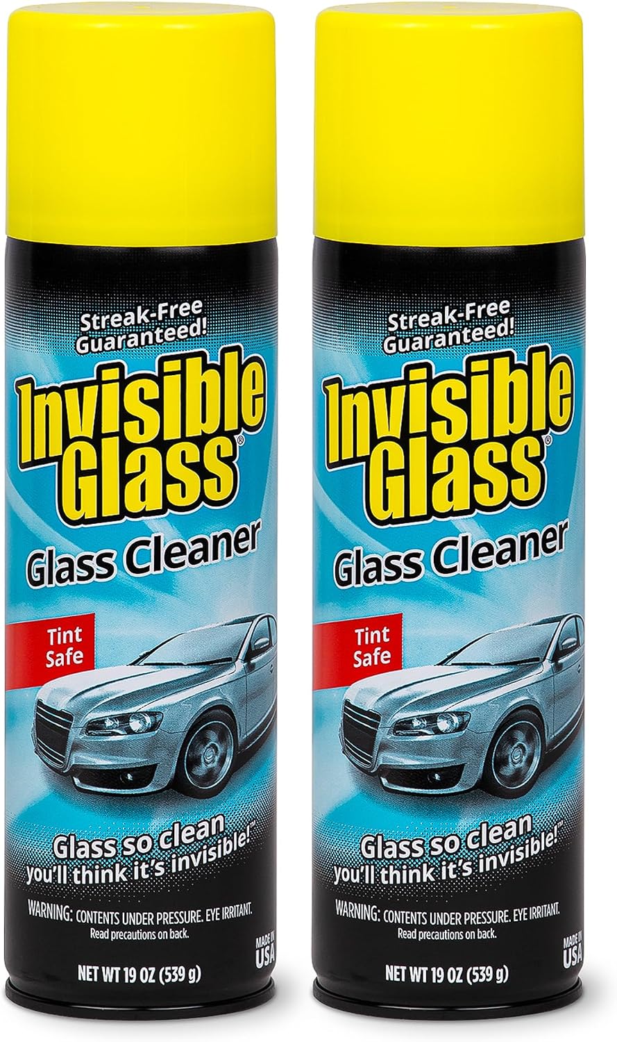 Invisible Glass Auto Glass Cleaner Foaming Spray, 19 oz, 91164 (Pack of 2) Jansha Store