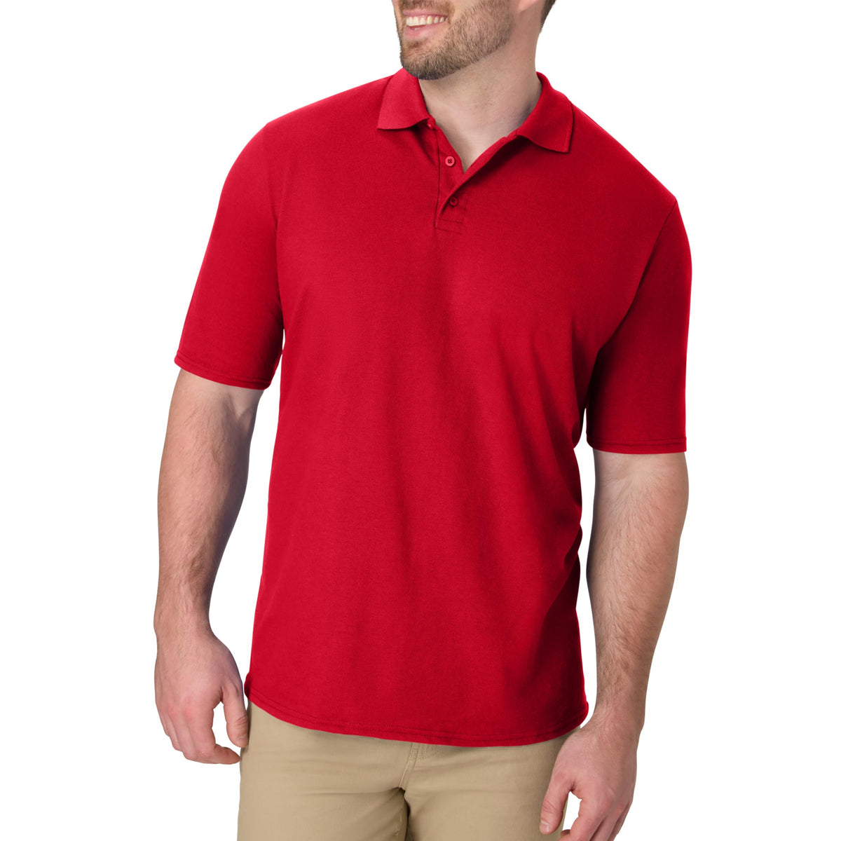 Hanes Men’s X-Temp Short Sleeve Polo Shirt, Midweight Men's Shirt Jansha Store