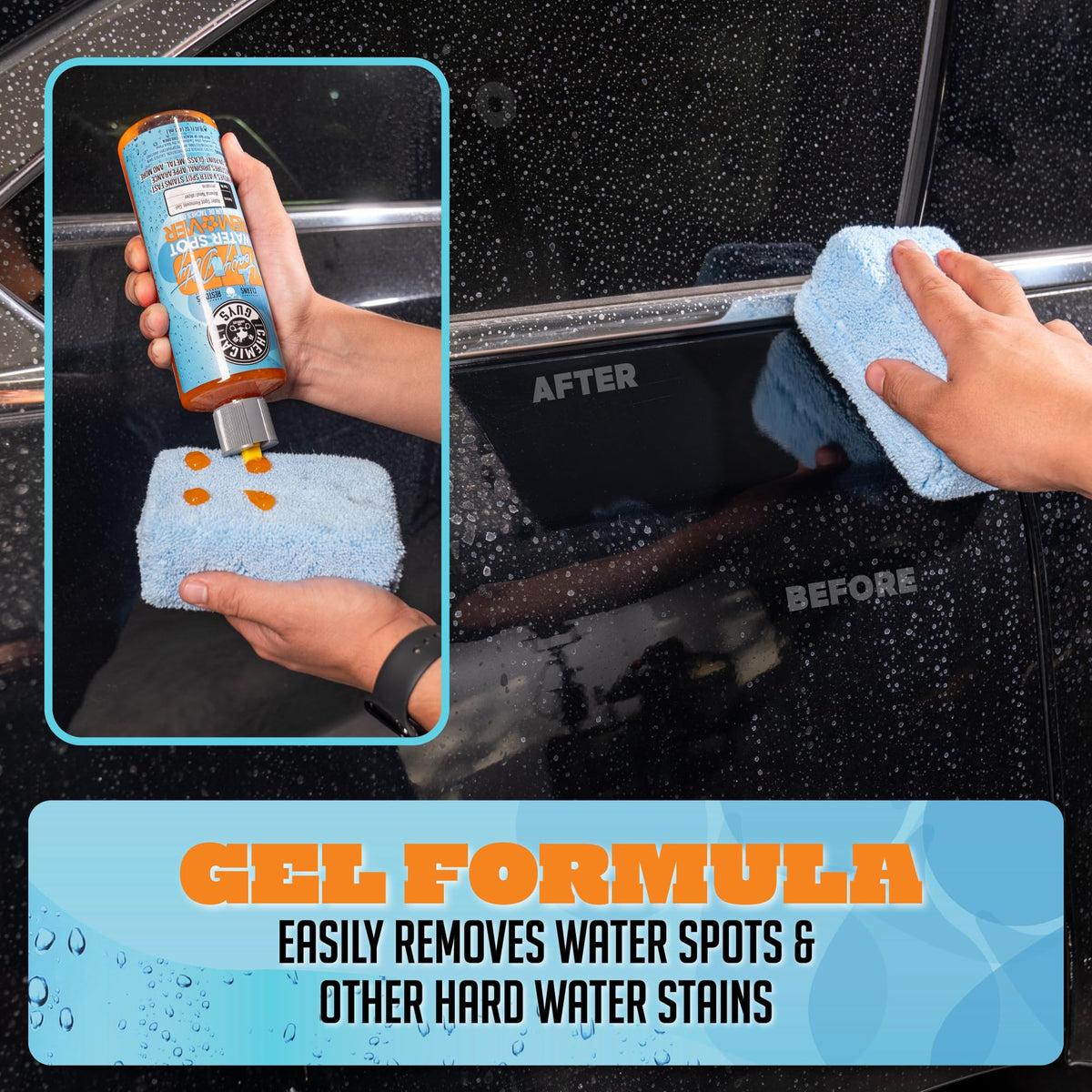 Chemical Guys, Heavy Duty Water Spot Remover Gel for Glass & Paint, 16 oz Jansha Store