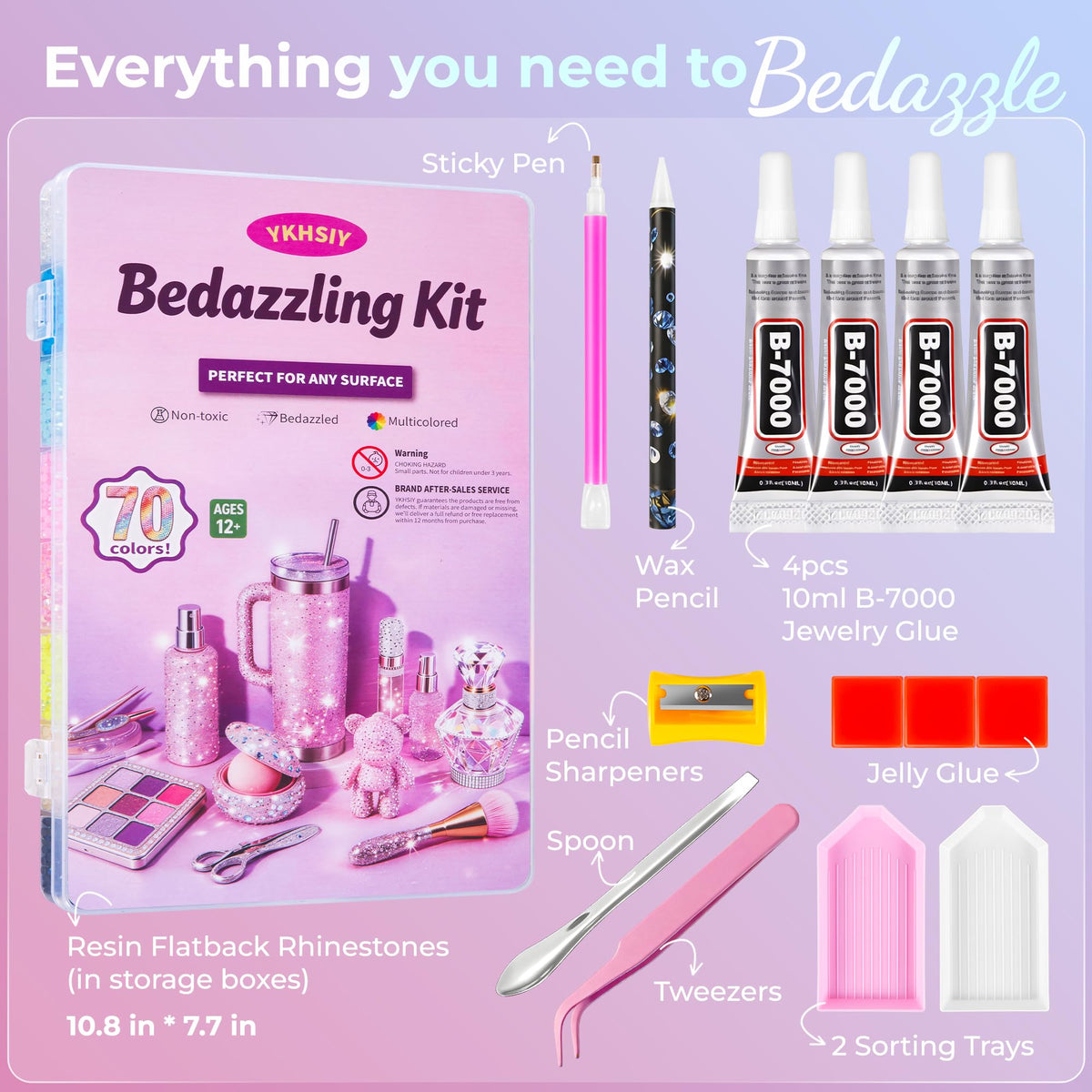 Bedazzling Kit 48000Pcs 60 Colors 3mm Resin Jelly Rhinestones - Diamond Art Jansha Store