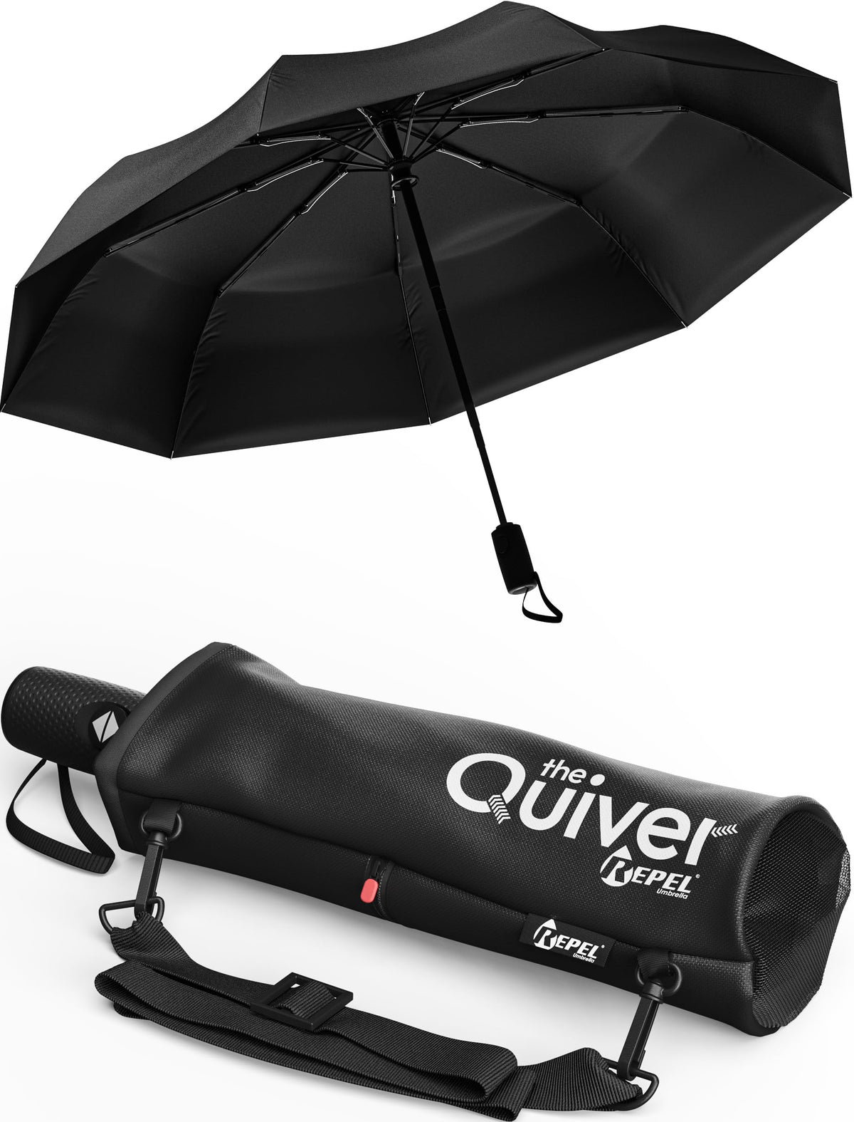 Windproof Travel Umbrella - Compact & Withstands Winds up to 100MPH, Strongest Premium Auto Folding Umbrella for Rain and Sun - Durable, Light & Portable for Women & Men, Fits Backpack & Cars Jansha Store