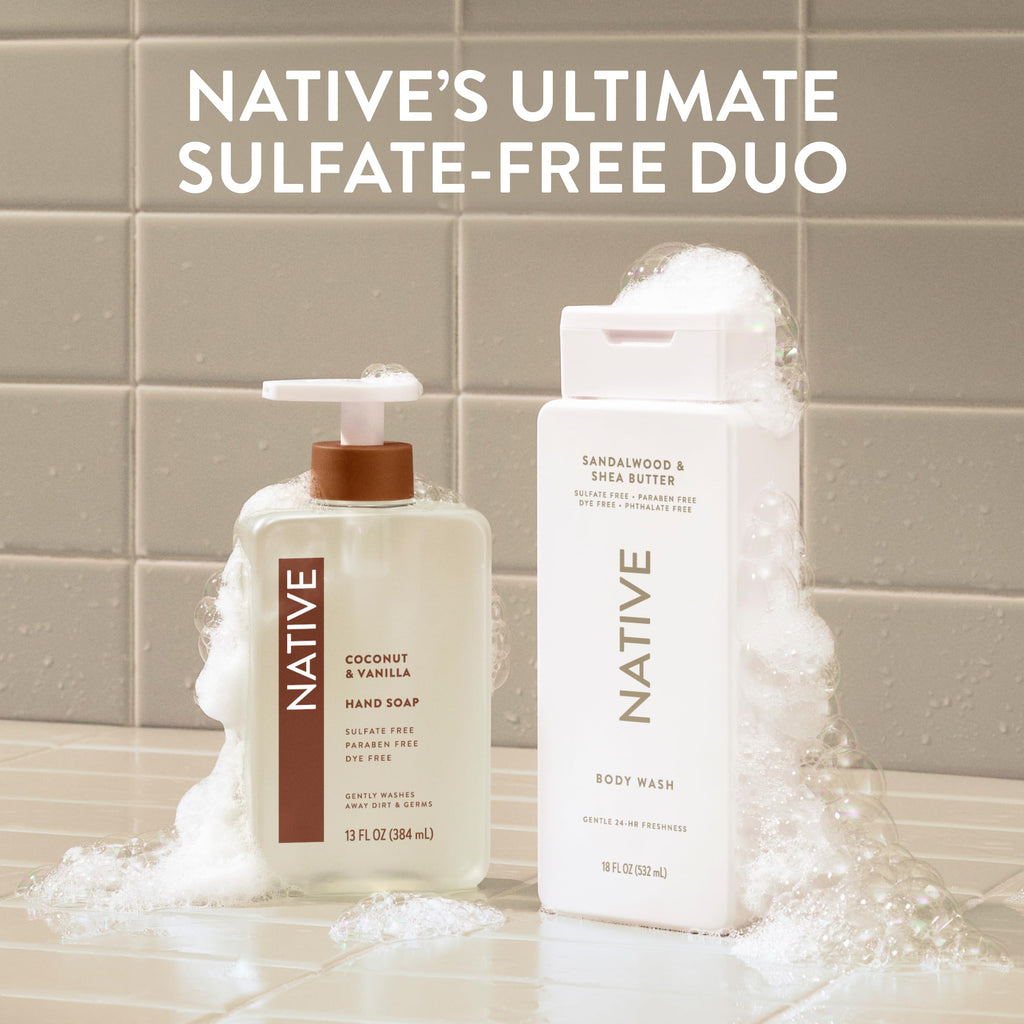 Native Clean Body Wash for Women & Men, Eucalyptus & Mint, 18 fl oz Jansha Store