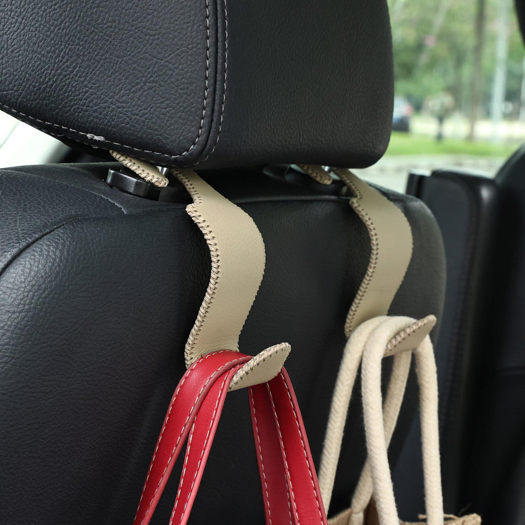 4-Pack Car Headrest Hooks Holds 55lbs Seat Storage Organizer for Bags Jansha Store
