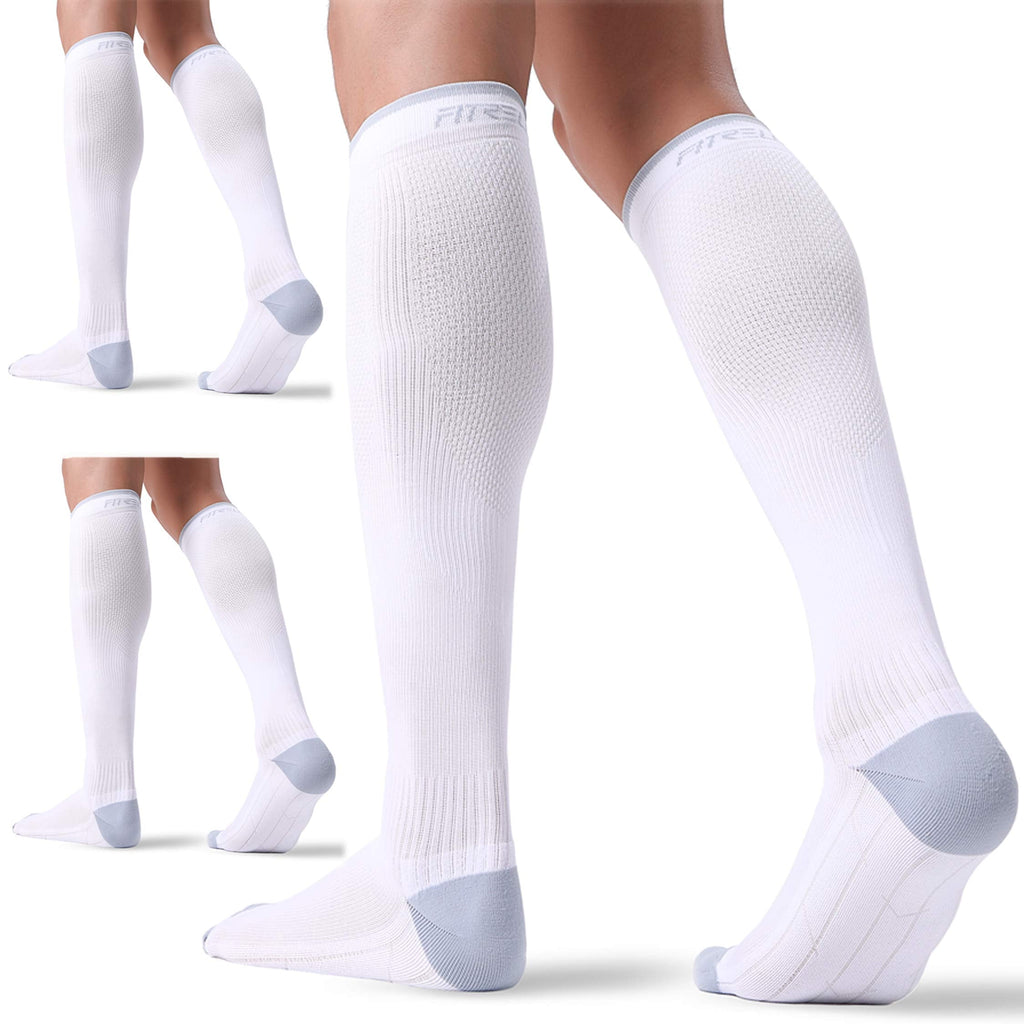 FITRELL 3 Pairs Compression Socks for Women and Men 20-30mmHg-Circulation Support Socks Jansha Store