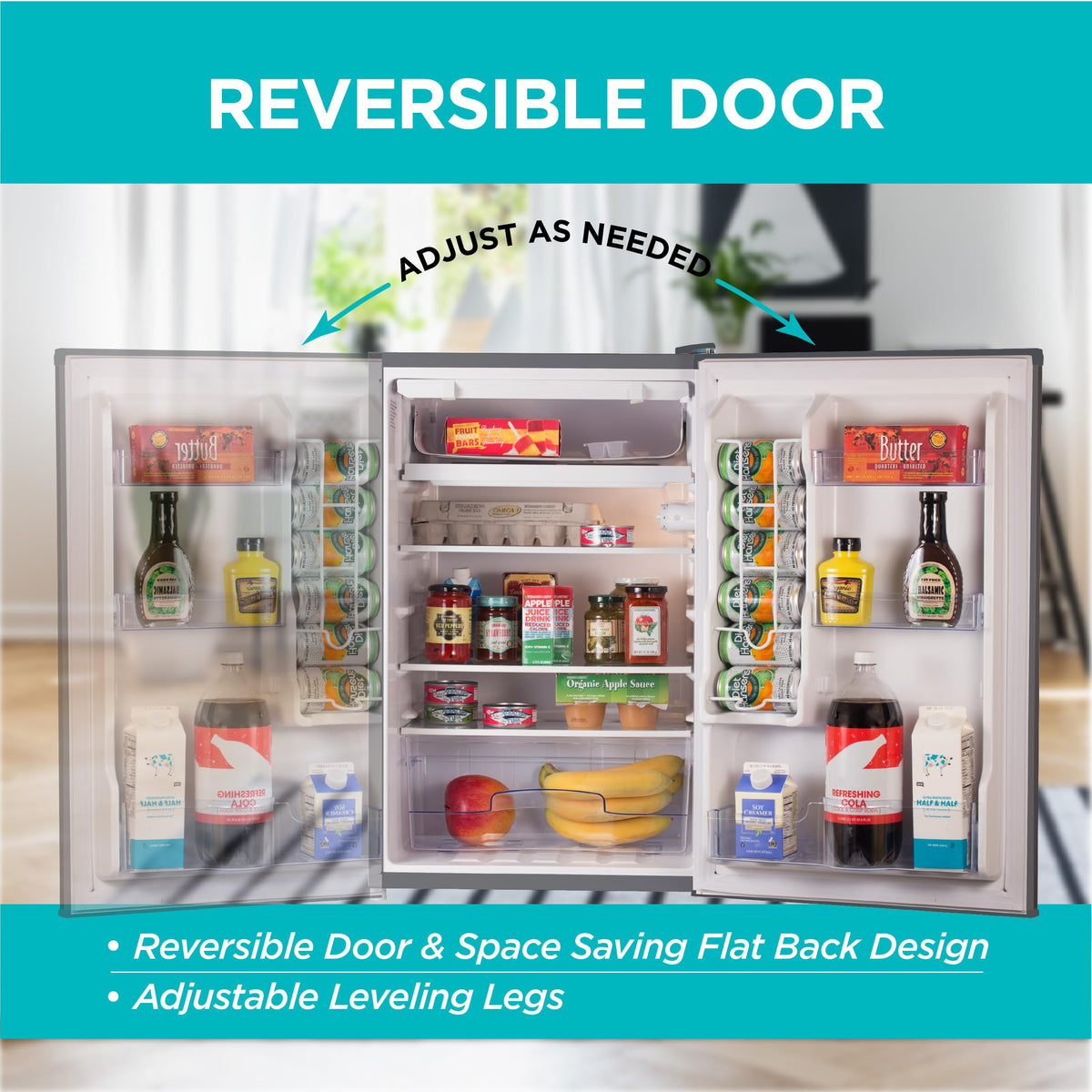 BLACK+DECKER 2.5 Cu. Ft. Compact Refrigerator, Energy Star, BCRK25B, Black Jansha Store