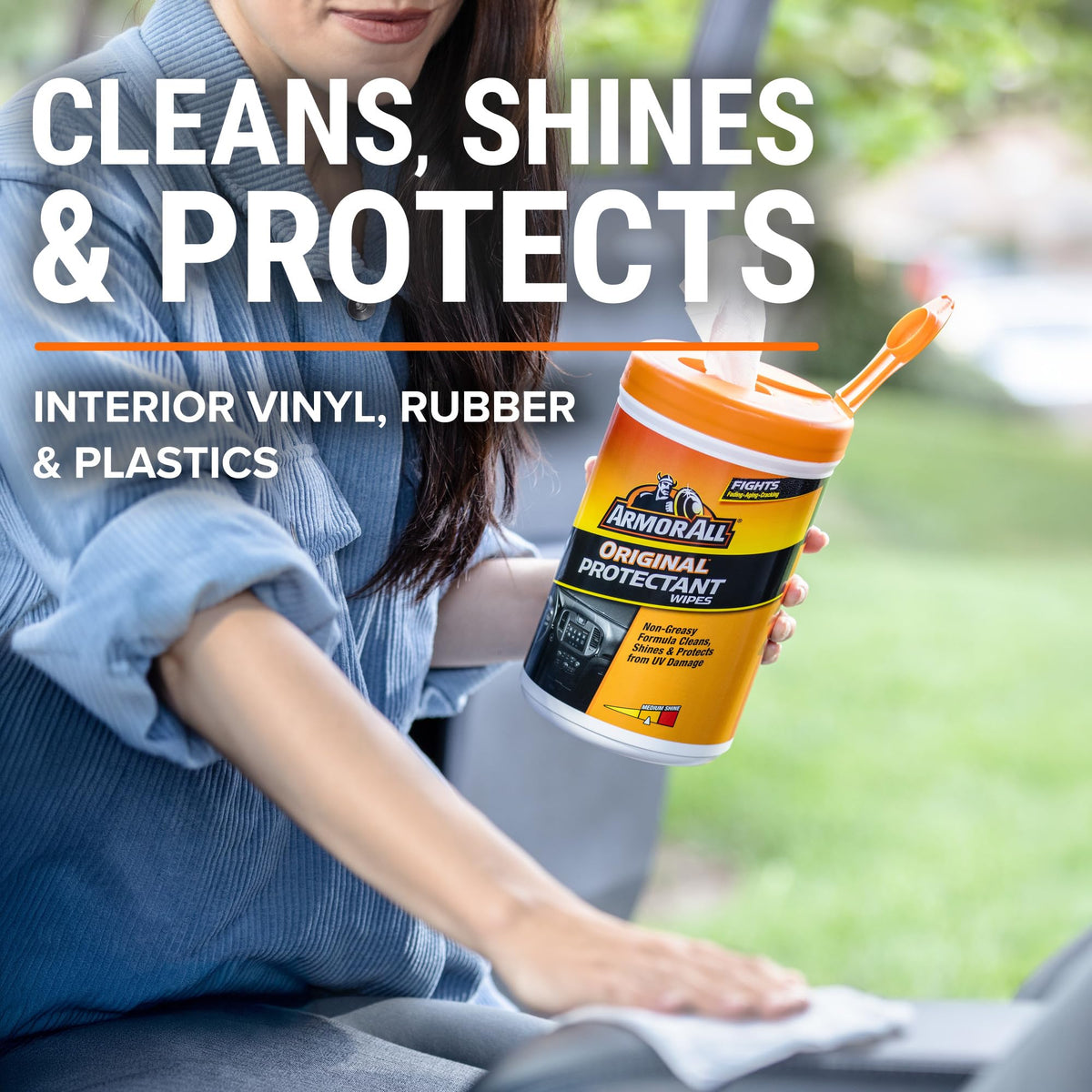 Armor All Car Cleaning Wipes, 90 Ct - Interior, Protectant & Glass Wipes Jansha Store