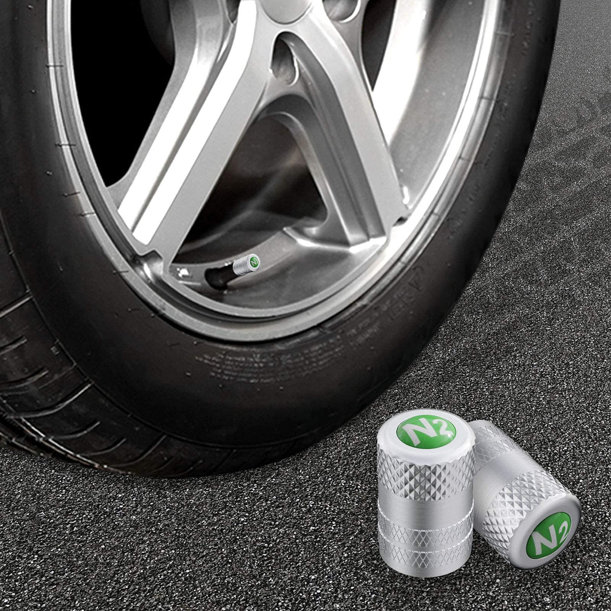 CKAuto Tire Valve Stem Caps, Aluminum Black, 4 pcs/Pack Jansha Store