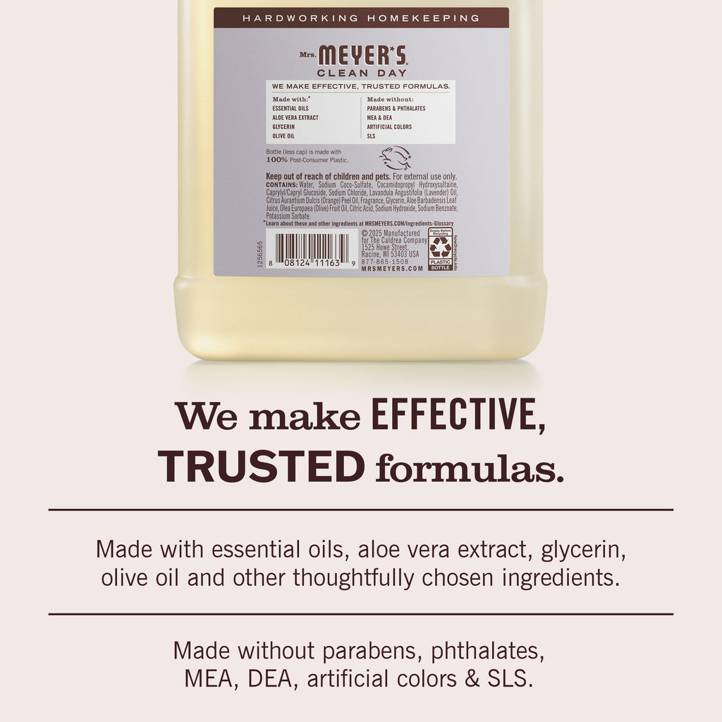 MRS. MEYER'S CLEAN DAY Hand Soap Refill, Lemon Verbena Scent, 33 Fl Oz Bottle Jansha Store
