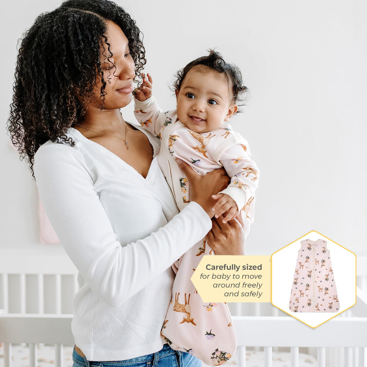 Burt's Bees Baby Infant Wearable Blanket, Organic Cotton Unisex Beekeeper - Light Weight 0.5 TOG or Medium Weight 1.5 TOG Jansha Store