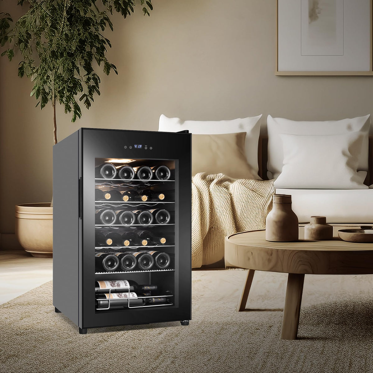 24 Inch Upgraded Dual Zone Wine and Beverage Refrigerator Cooler Jansha Store