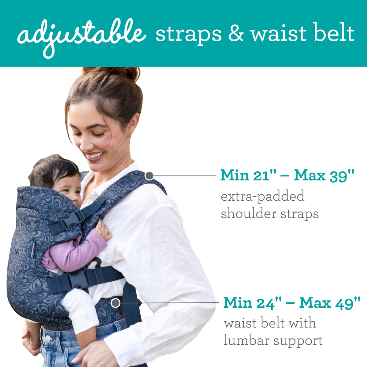 Infantino Flip 4-in-1 Baby Carrier Convertible Ergonomic, Rainbow Jansha Store