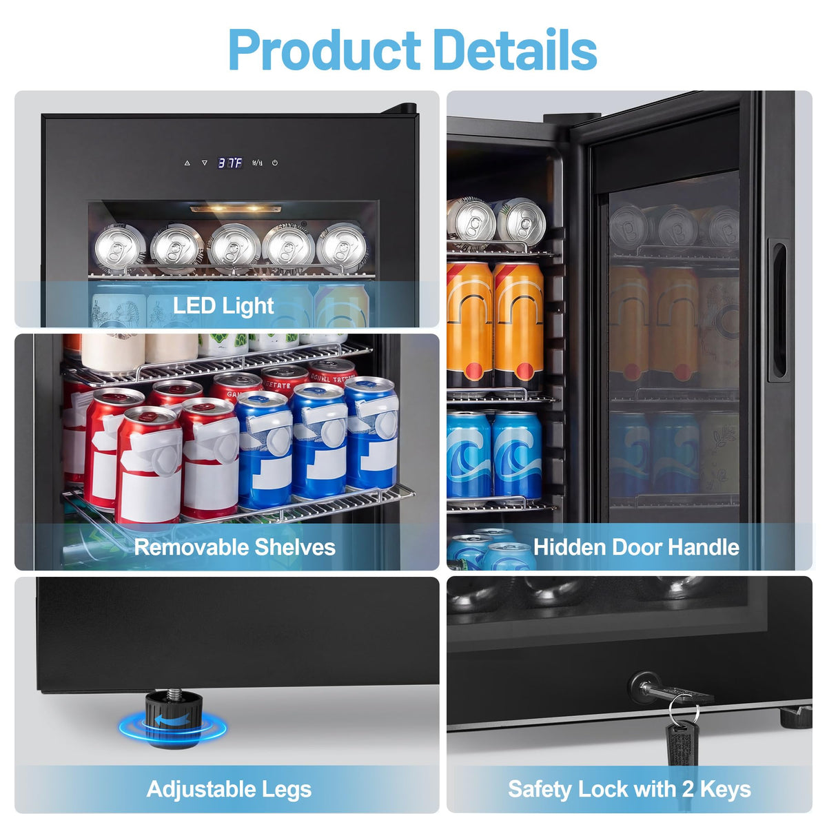 24 Inch Upgraded Dual Zone Wine and Beverage Refrigerator Cooler Jansha Store