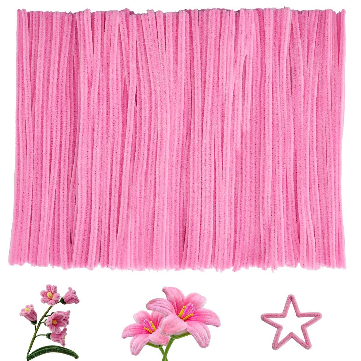 200Pcs Glitter Pipe Cleaners Craft Bulk,Art Aupplies Toys for Kids,DIY Multicolor Sparkly Chenille Stems for Halloween/Christmas Home Decor,Xmas Gift Wrapping and Festival Party Decoration Present Jansha Store