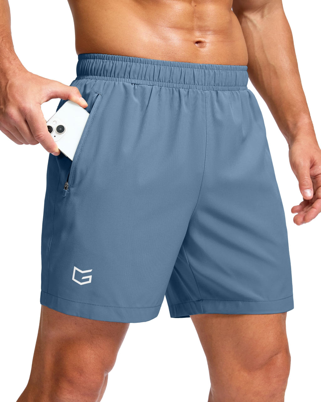 G Gradual Men's Athletic Running Shorts with 2 Zipper Pockets 7"/ 5"/ 9" Jansha Store