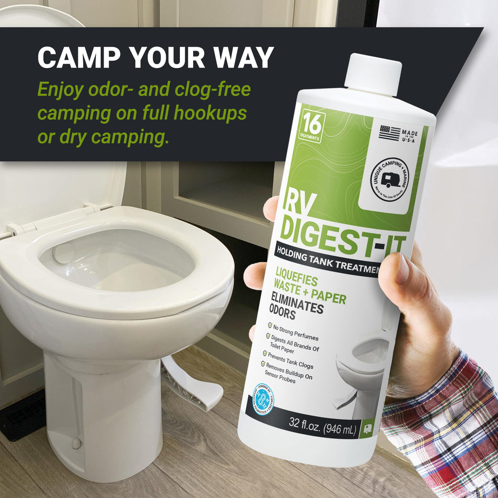 Unique RV Toilet Treatment, RV Digest-It Ultra Liquid, 32 Uses Jansha Store