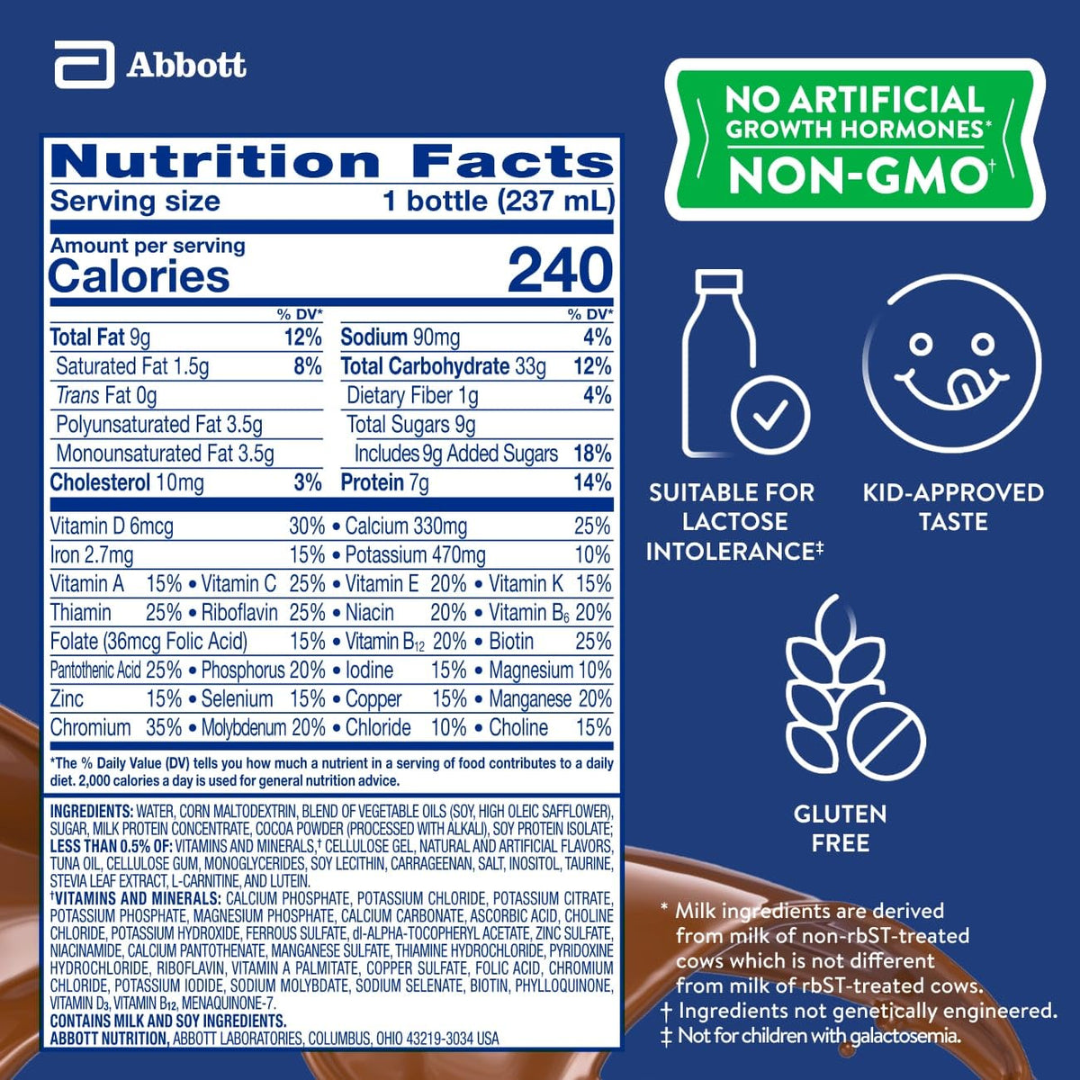 PediaSure Grow & Gain Kids Nutrition Shake, 7g Protein, Strawberry, 24 Pack Jansha Store