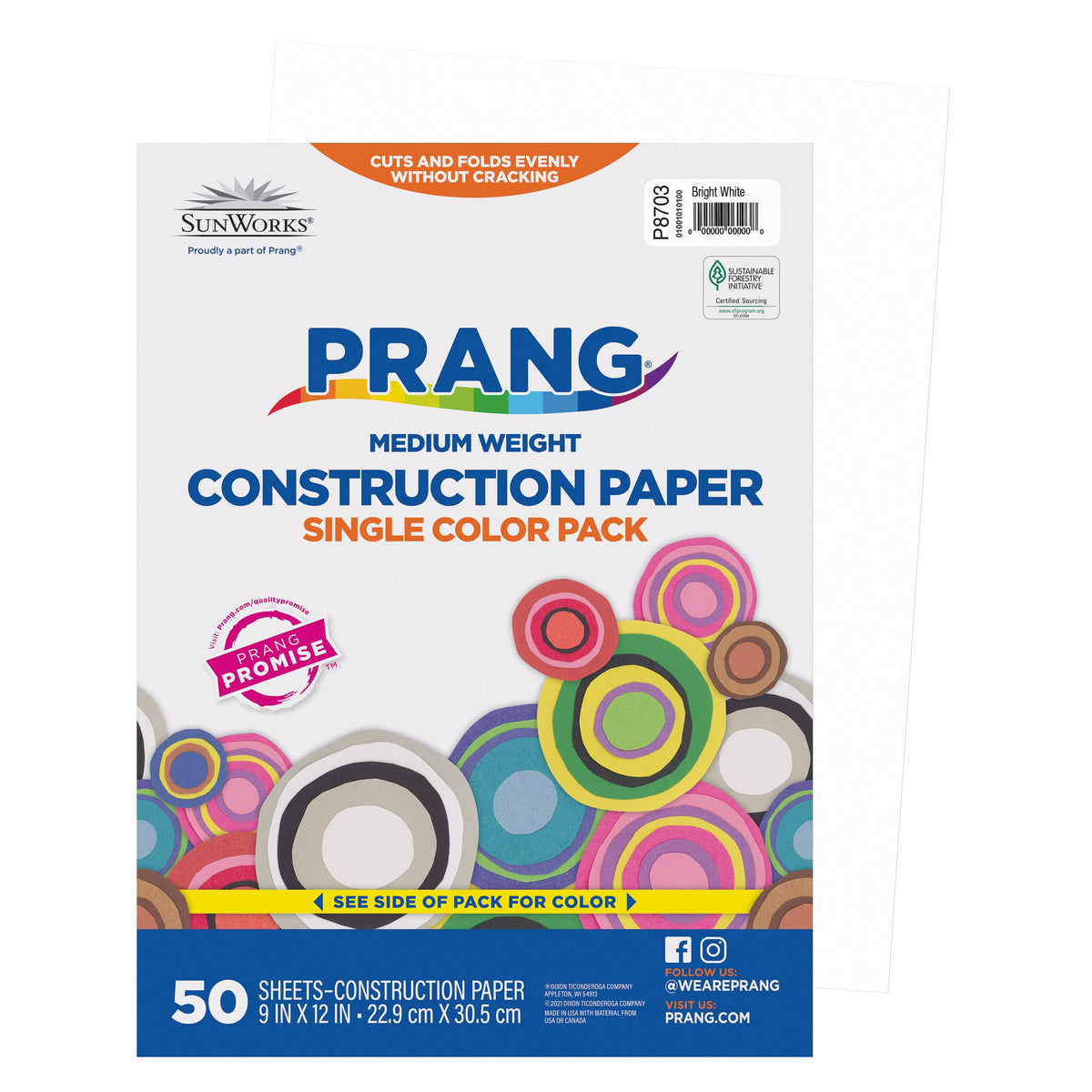 Prang (Formerly SunWorks) Construction Paper, Pink, 9" x 12", 50 Sheets Jansha Store