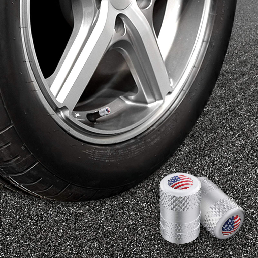 CKAuto Tire Valve Stem Caps, Aluminum Black, 4 pcs/Pack Jansha Store