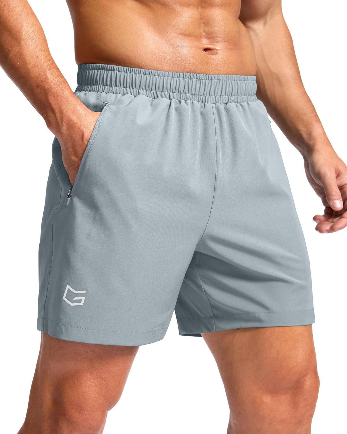 G Gradual Men's Athletic Running Shorts with 2 Zipper Pockets 7"/ 5"/ 9" Jansha Store