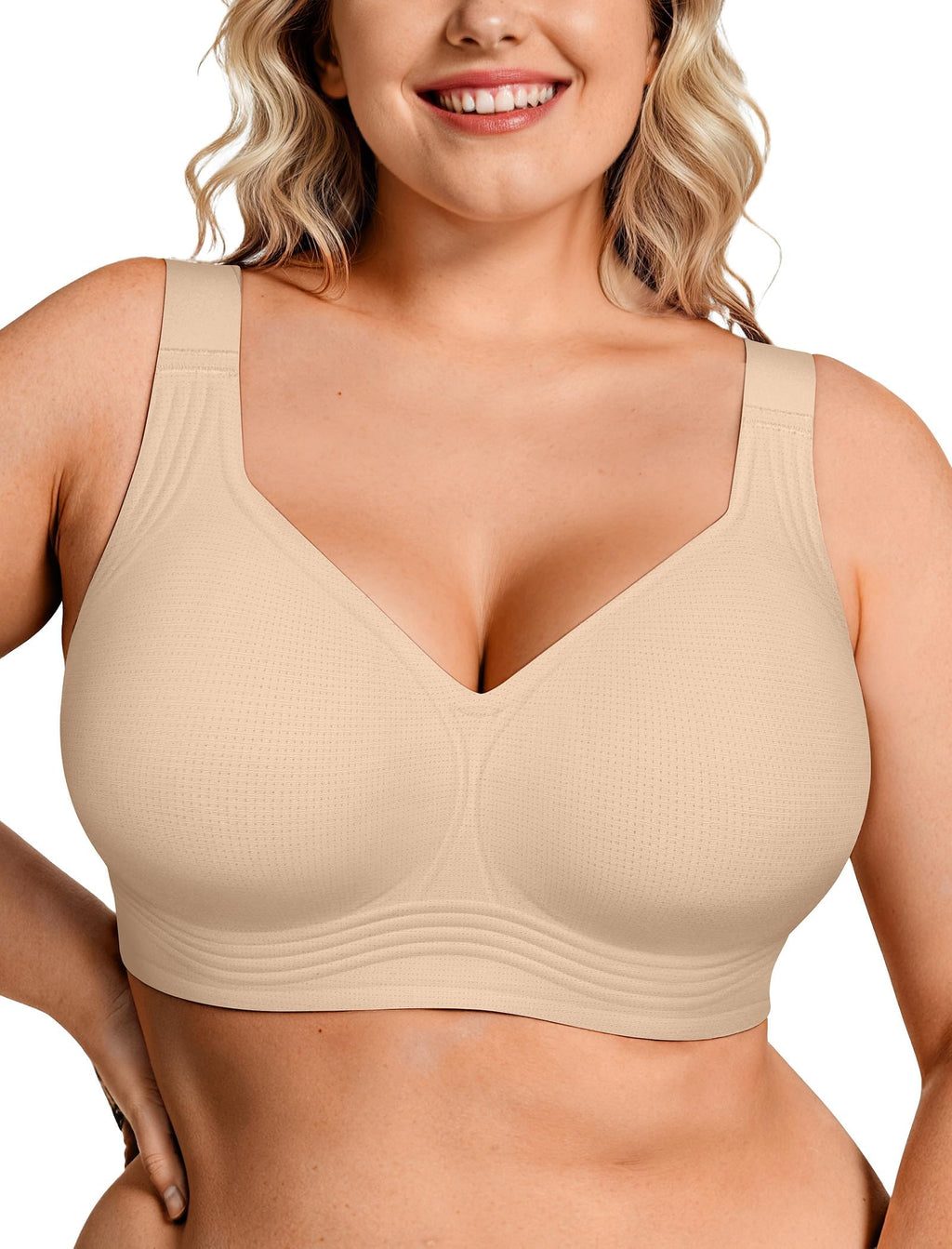 OEAK Womens Wireless Jelly Bras Plus Size Support Push Up Comfortable Bra Jansha Store