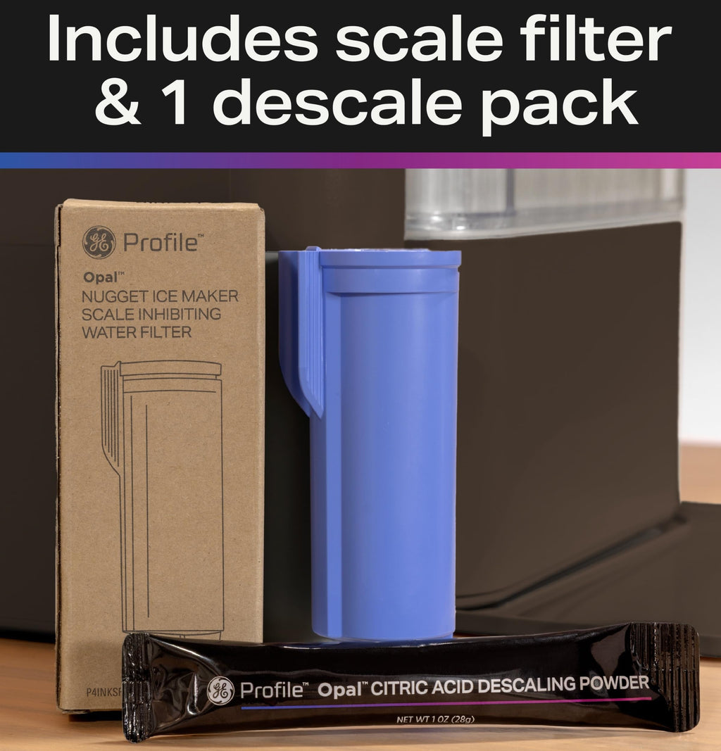 GE Profile Opal Ultra, Countertop Nugget Ice Maker, 1 Gal XL Side Tank, *Amazon Exclusive*, 38 lbs/Day, Pebble Pellet Crushed Ice Machine, WiFi Stainless Steel Jansha Store
