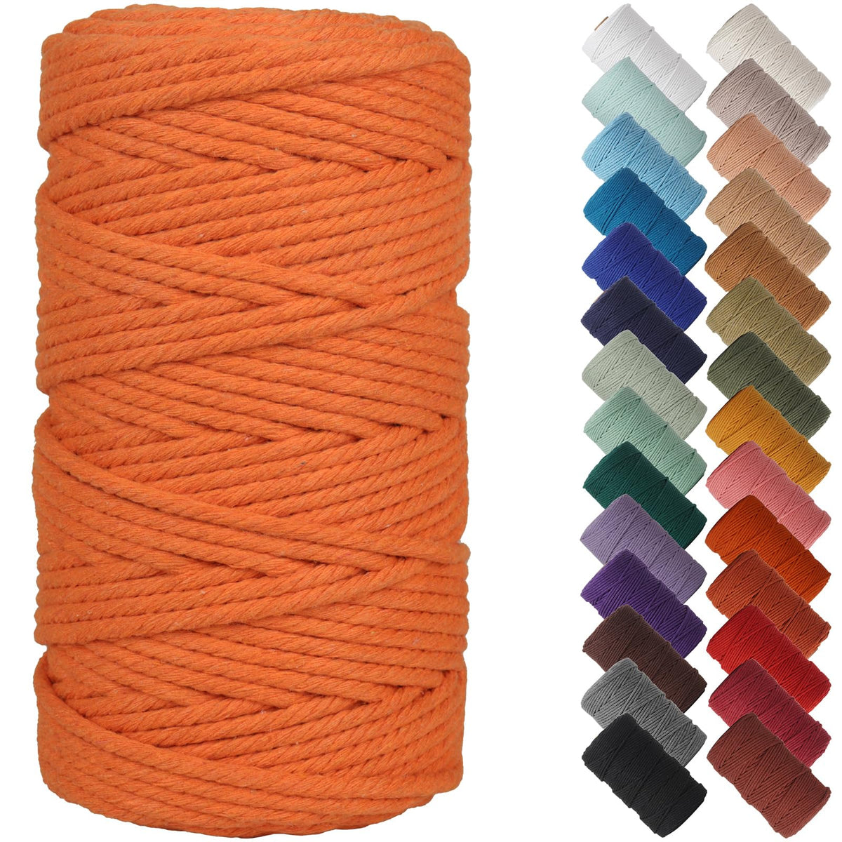NOANTA Baby Blue Macrame Cord 3mm x 109yards, Cotton Rope Macrame Yarn Jansha Store