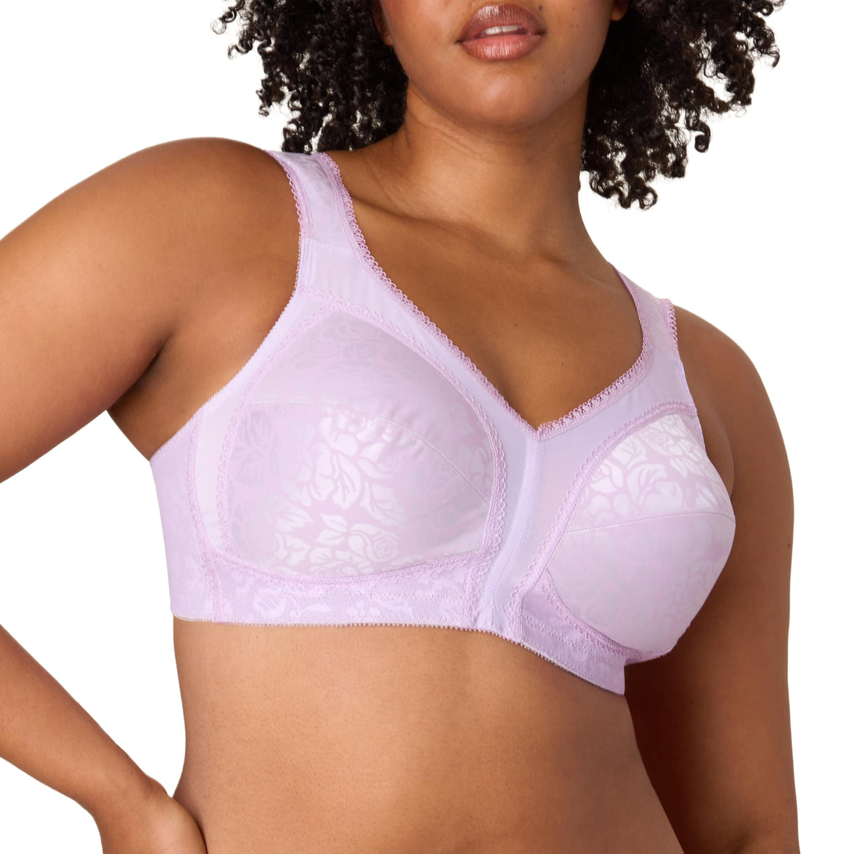 Playtex Women's Wireless Bra, 18 Hour Plus-Size Bras Available, Full Coverage, Smoothing, 4693, Single or 2-Pack Jansha Store