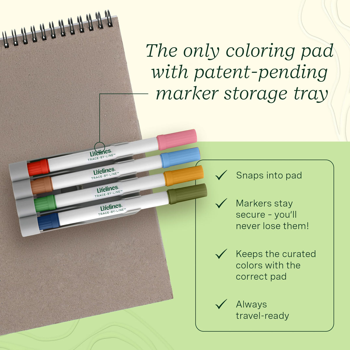 Lifelines FlowArt Activity Pads 3-Pack, Dot-by-Letter Guided Coloring Books Jansha Store