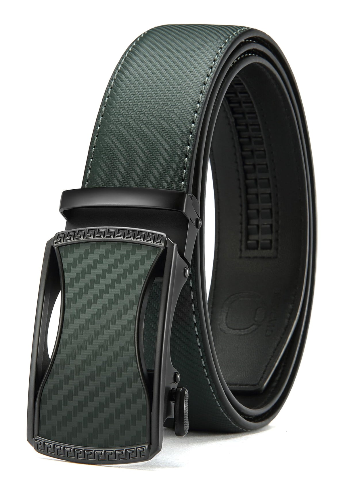 CHAOREN Men's Leather Ratchet Belt - Customizable Fit (35mm) Jansha Store