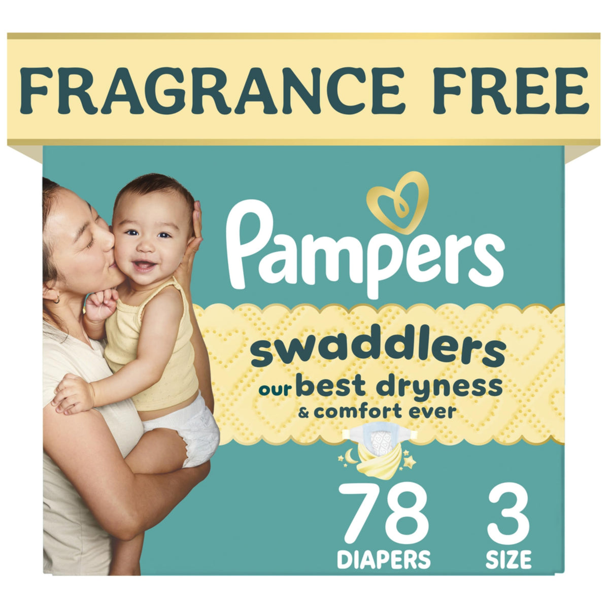 Swaddlers Diapers, Size 4 (15-34 lbs), 150 Count, Fragrance Free, Hypoallergenic, Absorbent, Pediatrician Recommended, Skin Safe Jansha Store