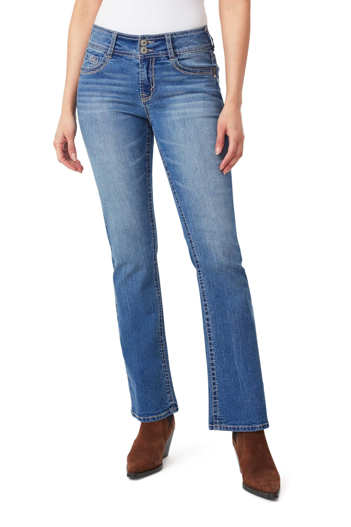 WallFlower Luscious Curvy Bootcut Jeans for Women, Sizes 0-24 Jansha Store