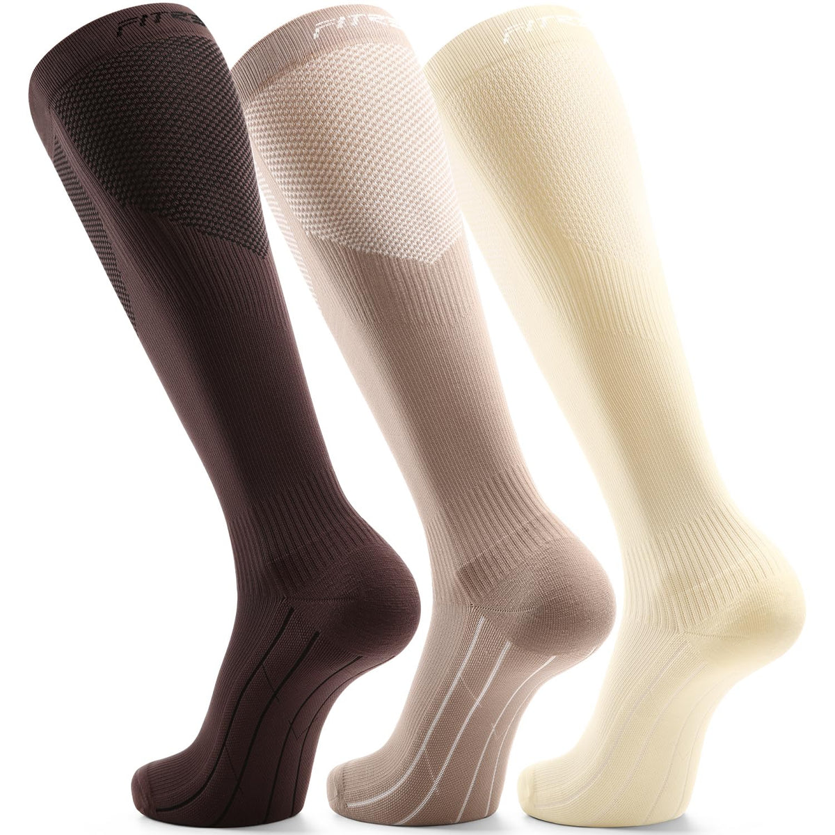 FITRELL 3 Pairs Compression Socks for Women and Men 20-30mmHg-Circulation Support Socks Jansha Store