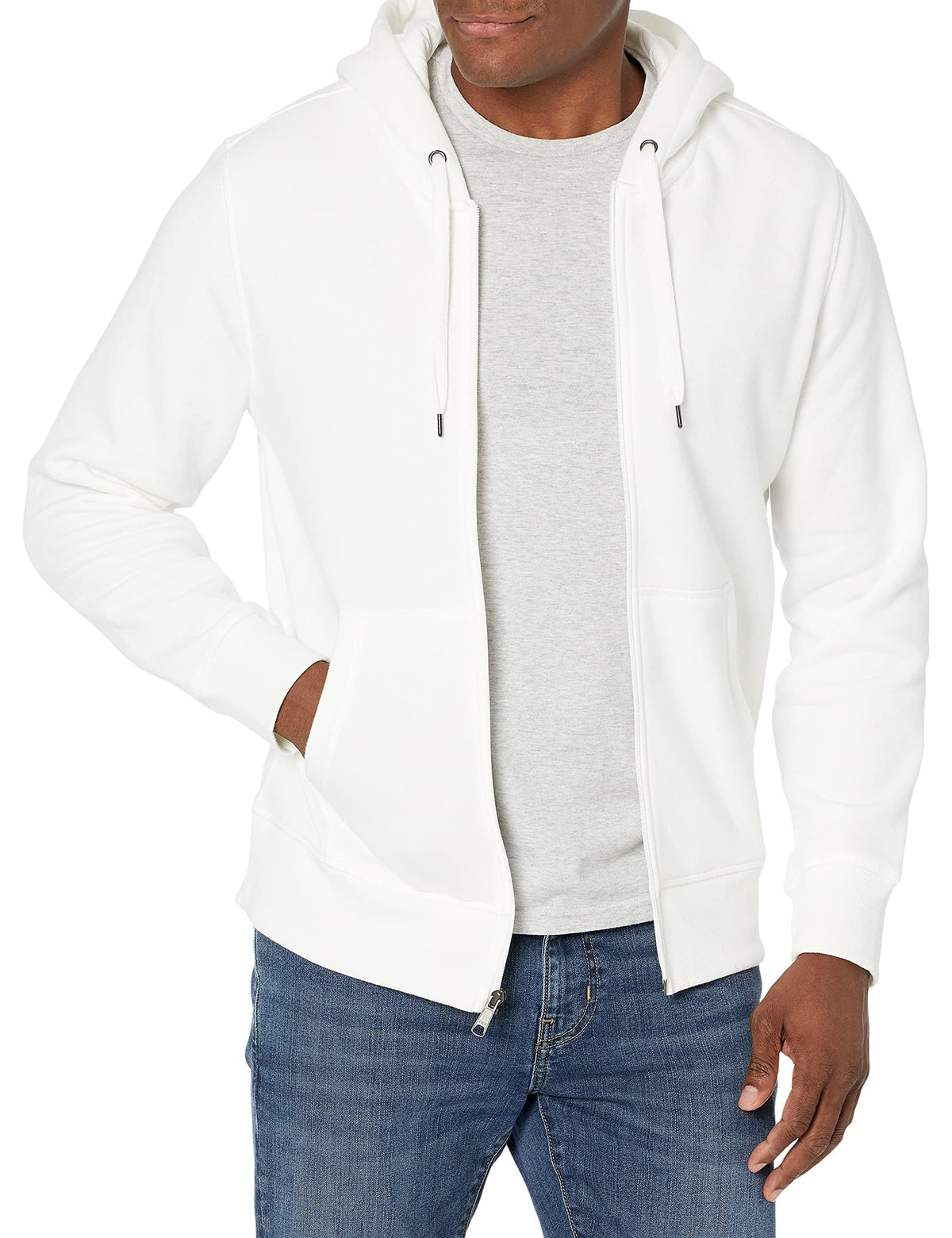 Amazon Essentials Men's Full-Zip Fleece Hoodie Sweatshirt (Available in Big & Tall) Jansha Store