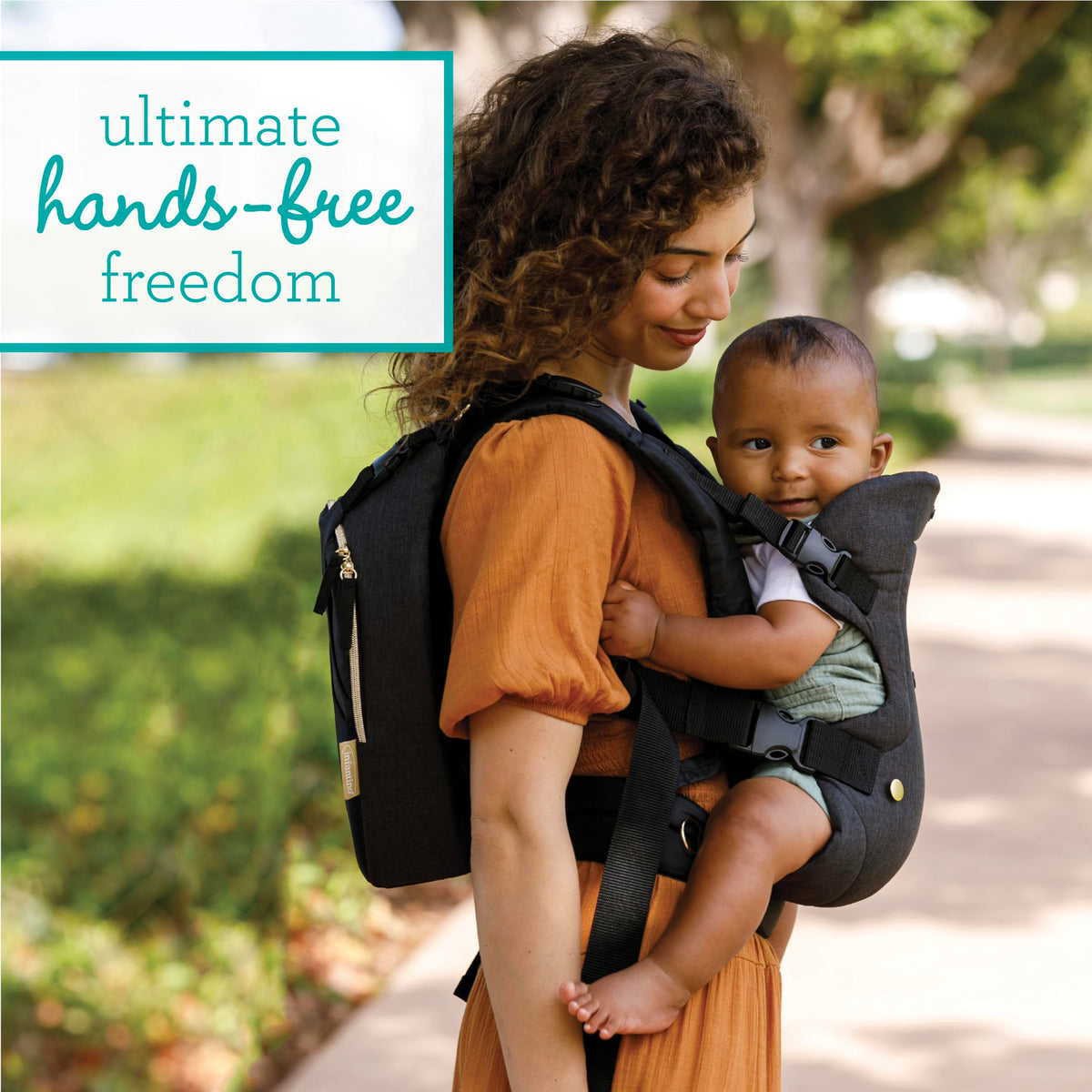 Infantino Flip 4-in-1 Baby Carrier Convertible Ergonomic, Rainbow Jansha Store