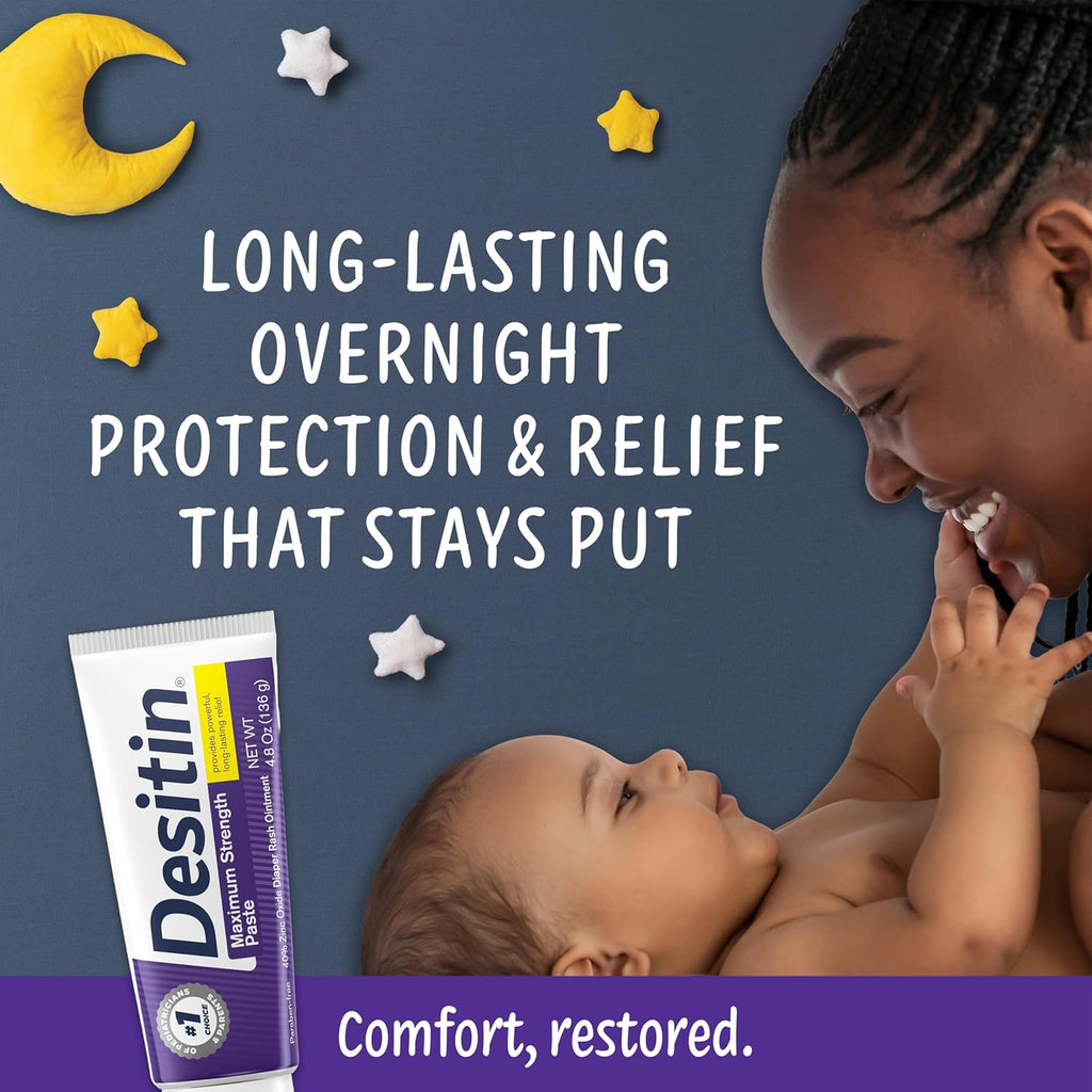 Desitin Maximum Strength Diaper Rash Paste, 40% Zinc Oxide, 4.8 oz Jansha Store