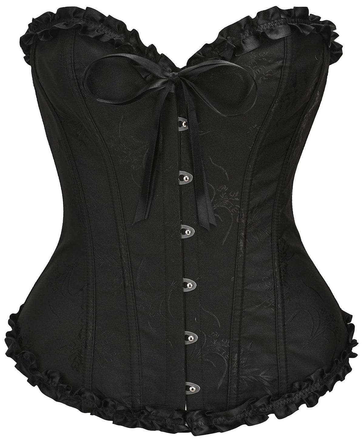 Detail shot of the corset top's grommets and lacing cord