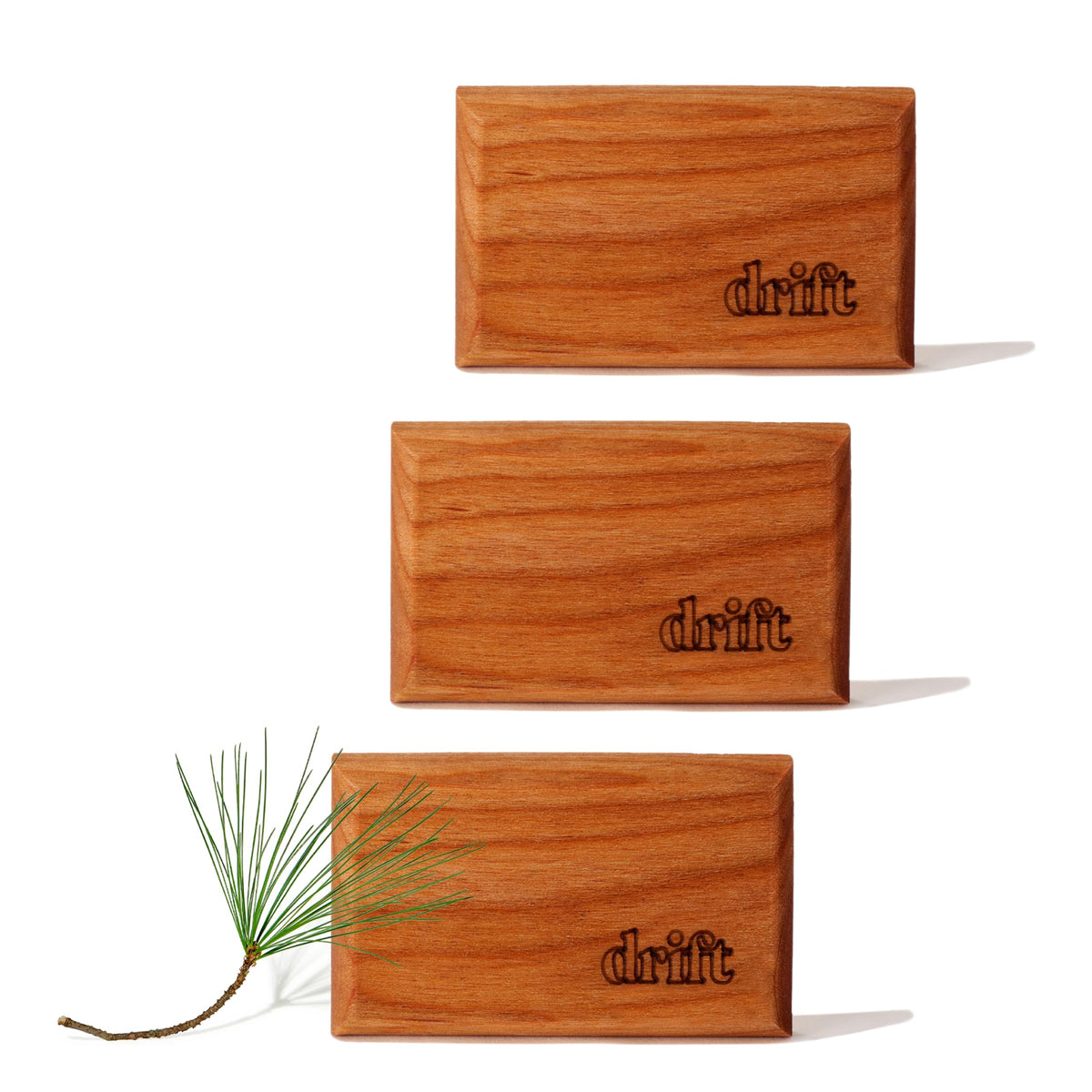 Drift Car Air Freshener - The Original Wood Air Freshener - Car Odor Eliminator - Long Lasting Scent - Essential Oils - Clean Ingredients - Amber Scent 3 Pack Refill - NO CLIP INCLUDED Jansha Store